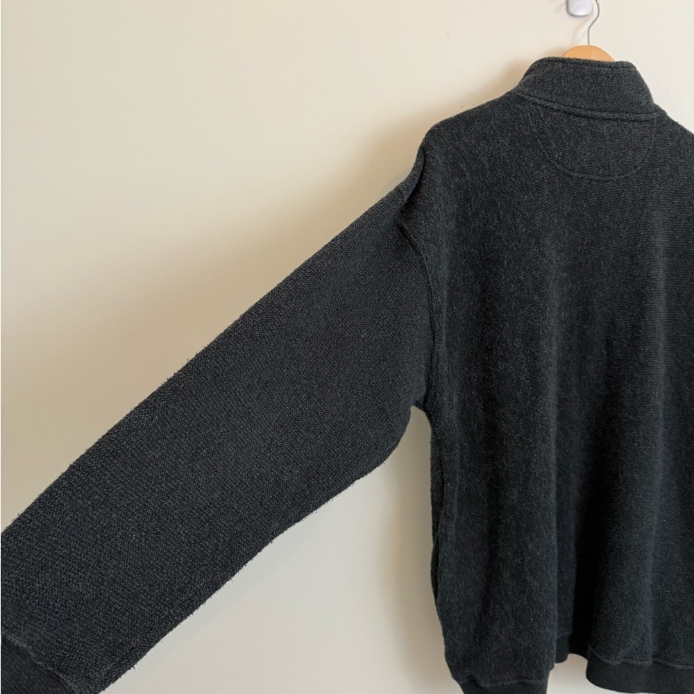 Vintage 90s Big Dogs Gray 1/4 Quarter Zip Mens L - Picture 6 of 10